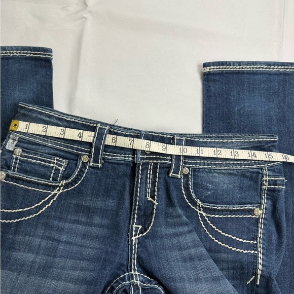 Studio Blue Boot Cut Jeans with Embroidered‎ Design - Picture 8 of 11